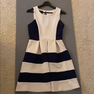 Navy Striped Dress
